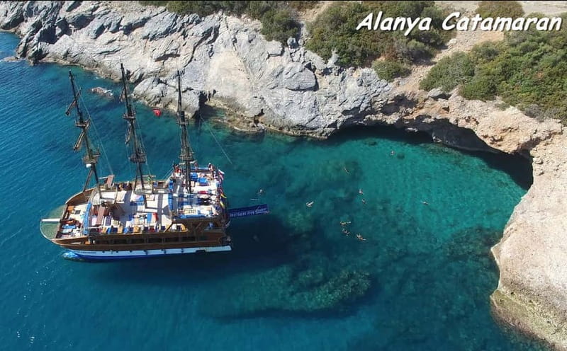 Alanya: Family-Friendly Catamaran Cruise with Castle Views - Alanya Castle looks different from the water