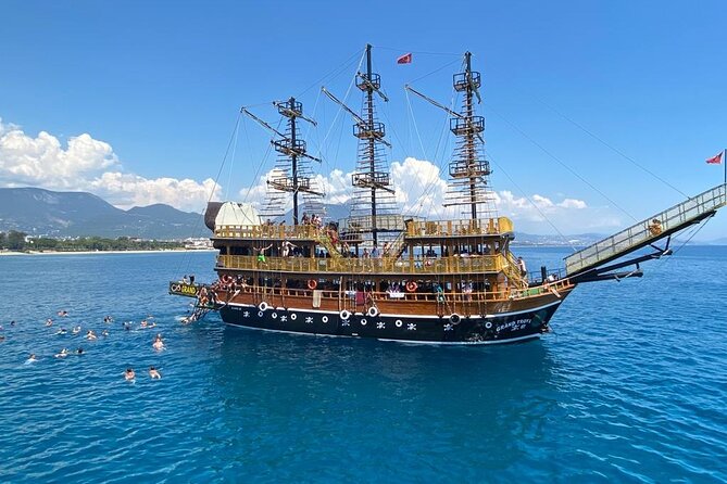 Alanya Grand Pirate Boat Tour with Lunch, Soft Drinks & Transfer - Group size and onboard vibe: large enough to be fun, controlled enough to move