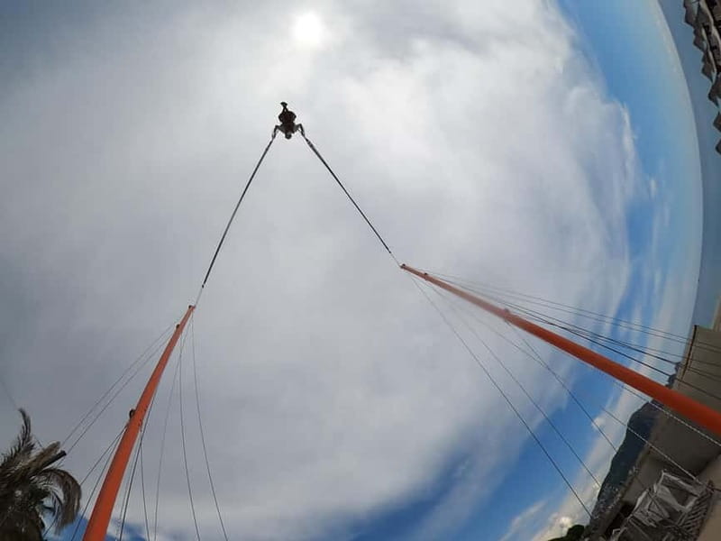 Alanya: Human Slingshot (Reverse Bungee, Catapult Bungee) - Catapult Bungee in Alanya: The Big Thrill in a Short Window
