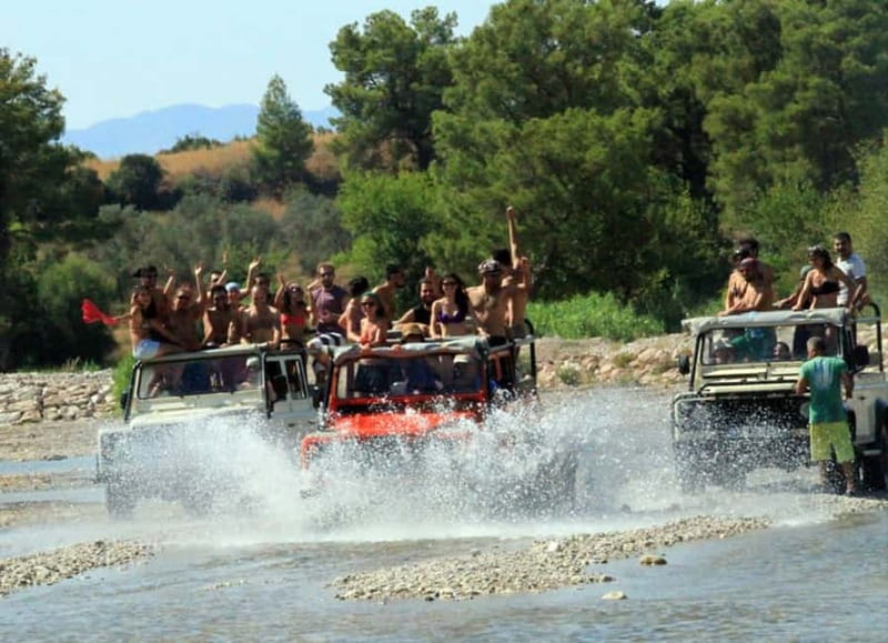 Alanya: Jeep Safari Tour with Lunch and Hotel Pickup - Oba tea region: Obo River and a small waterfall pause