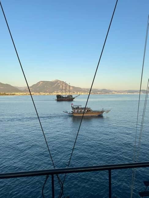 Alanya Optional Alcoholic Sunset Boat Cruise and Foam Party - Pirate-ship timing: 18:00 departure and night views from the water