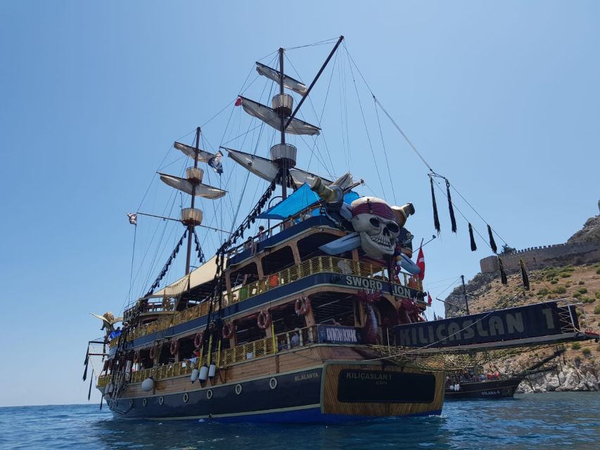 Alanya: Pirate Boat Tour w/ BBQ & Foam Party - Sailing Past Alanya’s Icons: Red Tower, Old Shipyard, and Castle Views