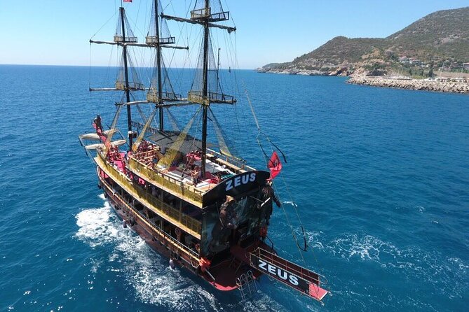 Alanya Pirate Boat Tour with Lunch, Soft Drinks & Transfer - The Coast Cruise: Red Tower Views and Shipyard Memories