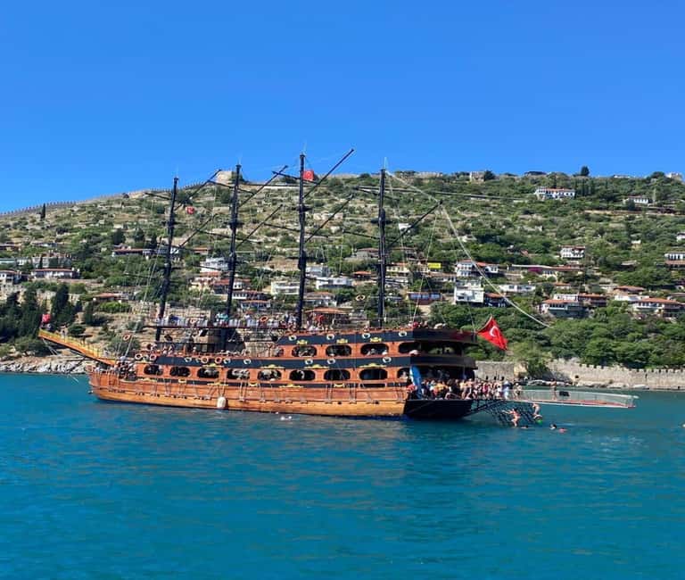 Alanya: Pirate Boat with Lunch and Unlimited Drinks - Swim stops in coves and caves: how to make the most of them