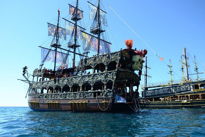 Alanya: Pirates Yacht Tour with Lunch and Soft Drinks - Boarding the Pirates Yacht: Lunch, Soft Drinks, and Foam Party