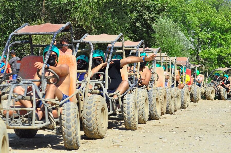Alanya: Rafting, Zipline, Quad, Buggy, Jeep Tour with Lunch - Rafting the 10-rapid run: safety, swim breaks, and what to wear