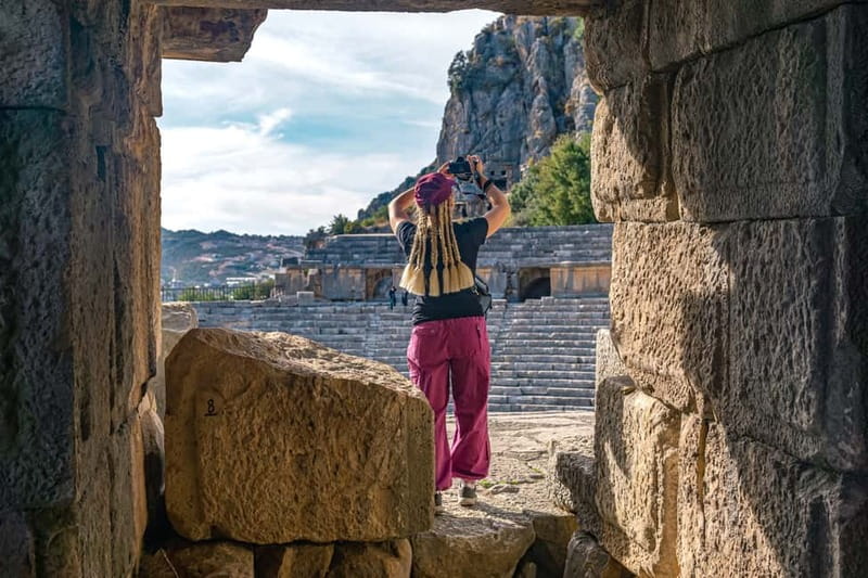Alanya/Side: Demre St. Nicholas, Ancient Myra & Sunken City - Myra’s Lycian necropolis: amphitheater to rock-cut tombs