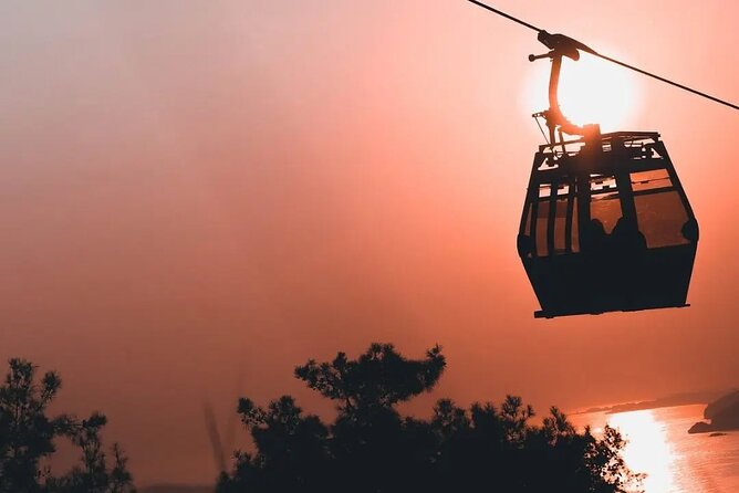 Alanya Sunset City Tour with Cable Car & Transfer by 4x4 Jeep - I Love Alanya at night: quick city views and better photo timing