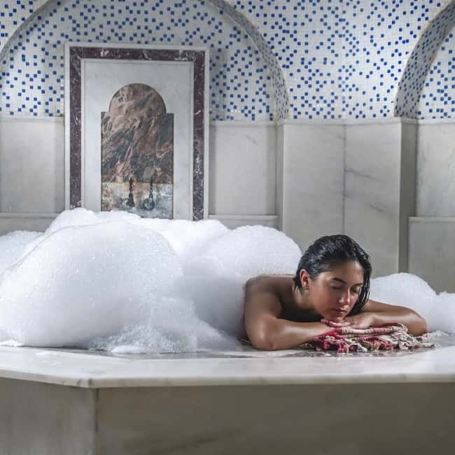 Alanya: Turkish Bath with Pouch, Foam, and Oil Massages - Inside the Turkish bath circuit: sauna, steam room, and jacuzzi