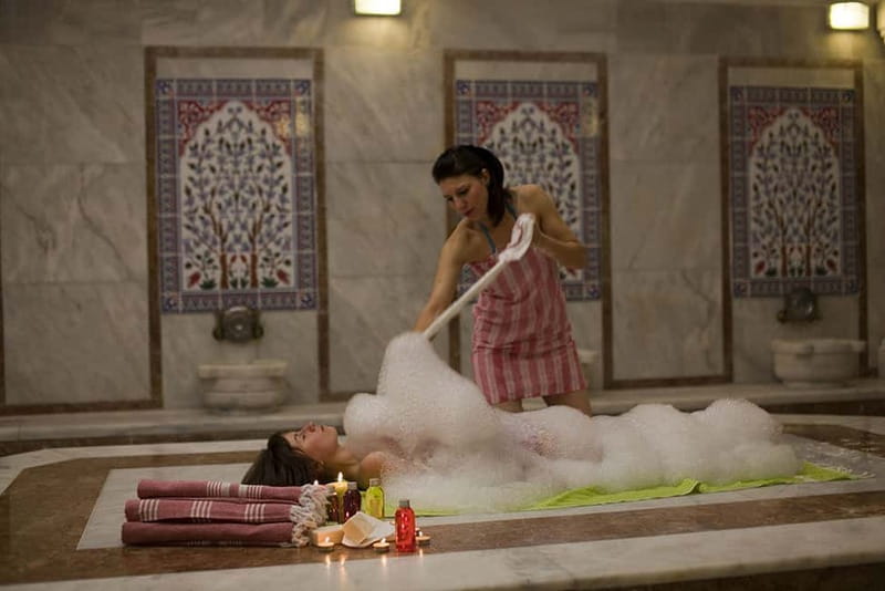 Alanya: Turkish Bath with Pouch, Foam, and Oil Massages - The steam sauna and cooling jacuzzi aren’t random extras