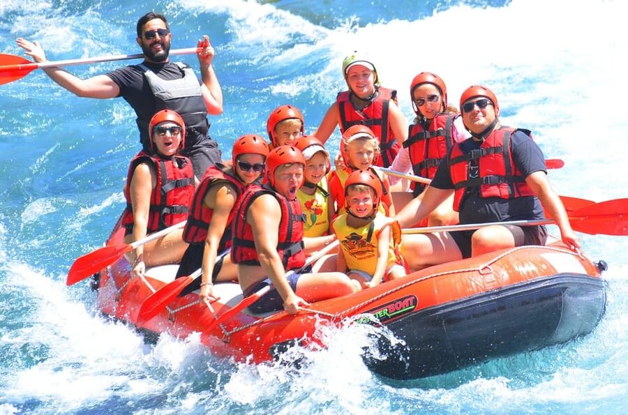 Antalya Full Day Rafting Tour with Lunch - Dropping into Köprülü Canyon: helmets on, heart racing