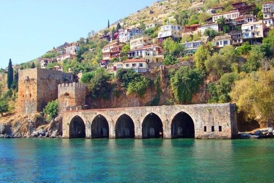 Explore Alanya's Beauty Catamaran Boat Tour - Ulash Beach swim break: a breather between caves