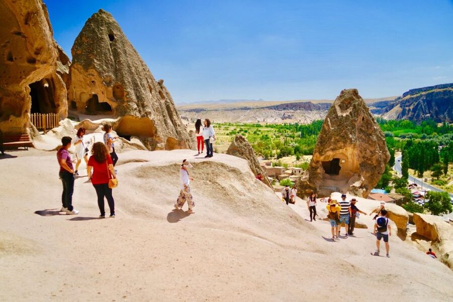 From Alanya: 2-Day Cappadocia, Cave Hotel, & Balloon Tour - Day 1 valley stops: Valley of Love, Valley of Fantasy, and Monks