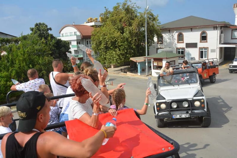 From Alanya: Jeep Safari with Lunch, Dim River & Cave - Water Battles Between Jeeps: Fun That Turns Into a Real Memory