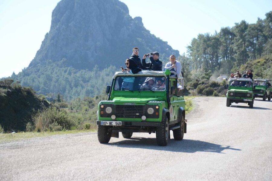 From Alanya: Obacay River Jeep Safari and Picnic Lunch - Cleopatra Beach panoramic views: the payoff at the end