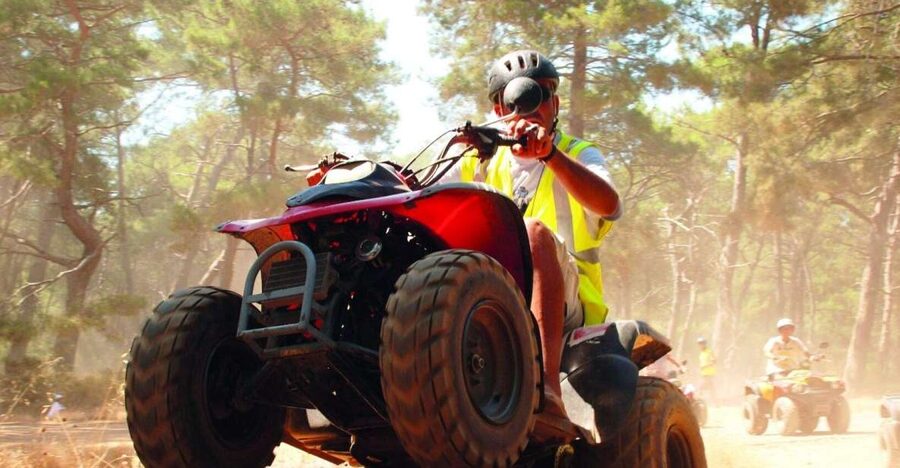 From Alanya: Quad/ATV Safari Tour - Getting Started: Automatic Quads, Helmets, and Test Riding