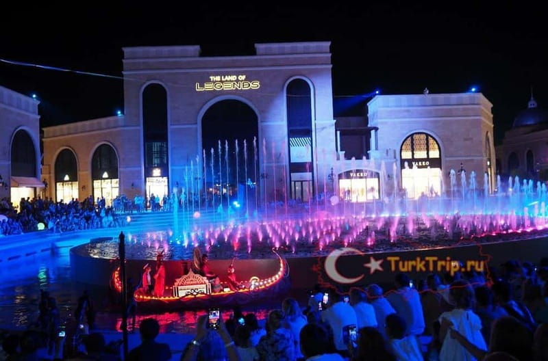 From Alanya, Side, Antalya: The Land of Legends Night Show - Your free time inside the complex: water park, luxury hotel, and shopping