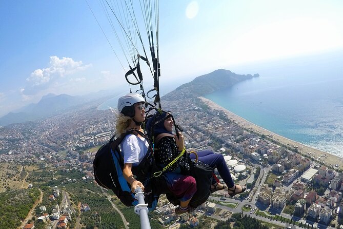 Halal Tandem Paragliding With Licensed Woman Pilot in Alanya - Kleopatra Plajı from above: the views you’re really paying for