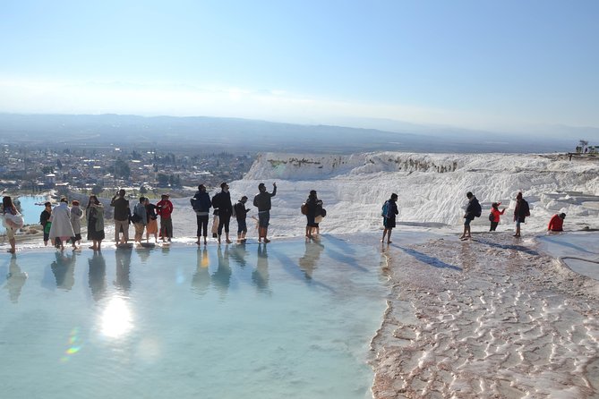 Pamukkale and Hierapolis Full-day Guided Tour from Alanya - Pamukkale Thermal Pools first: plan for the €30 entrance