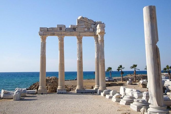 Side, Manavgat Waterfall & Green Canyon 3 in 1 Tour - Side Ancient City: Greek Amphitheatre and Temple of Apollo Time