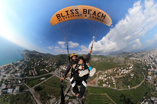 Tandem Paragliding in Alanya, Antalya Turkey with a Licensed Guide - In the Air: Sea, Alanya Castle, and Up to 1,000 m Views