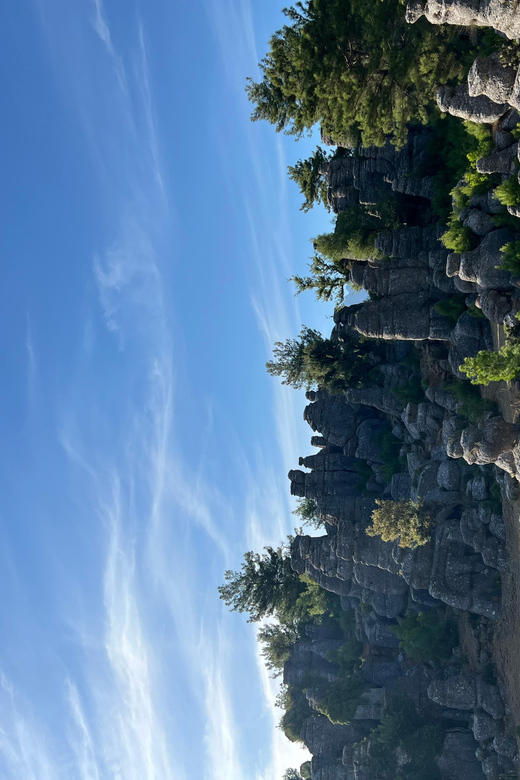 Tazi Canyon-Selge Antique City and Devil's Stones from Side - Selge ancient city: ruins high in the Taurus with a real sense of scale